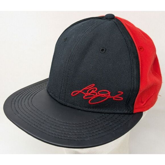 Vintage Nike Lebron James 13 Snapback Baseball Hat Cap 2015 Black Red 810545-015 - Picture 1 of 10
